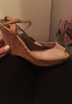 Wedges Steve Madden nude size 6