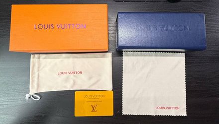 Louis Vuitton Men’s Square Full Rim Black Sunglasses w/ Case Box Dust Bag