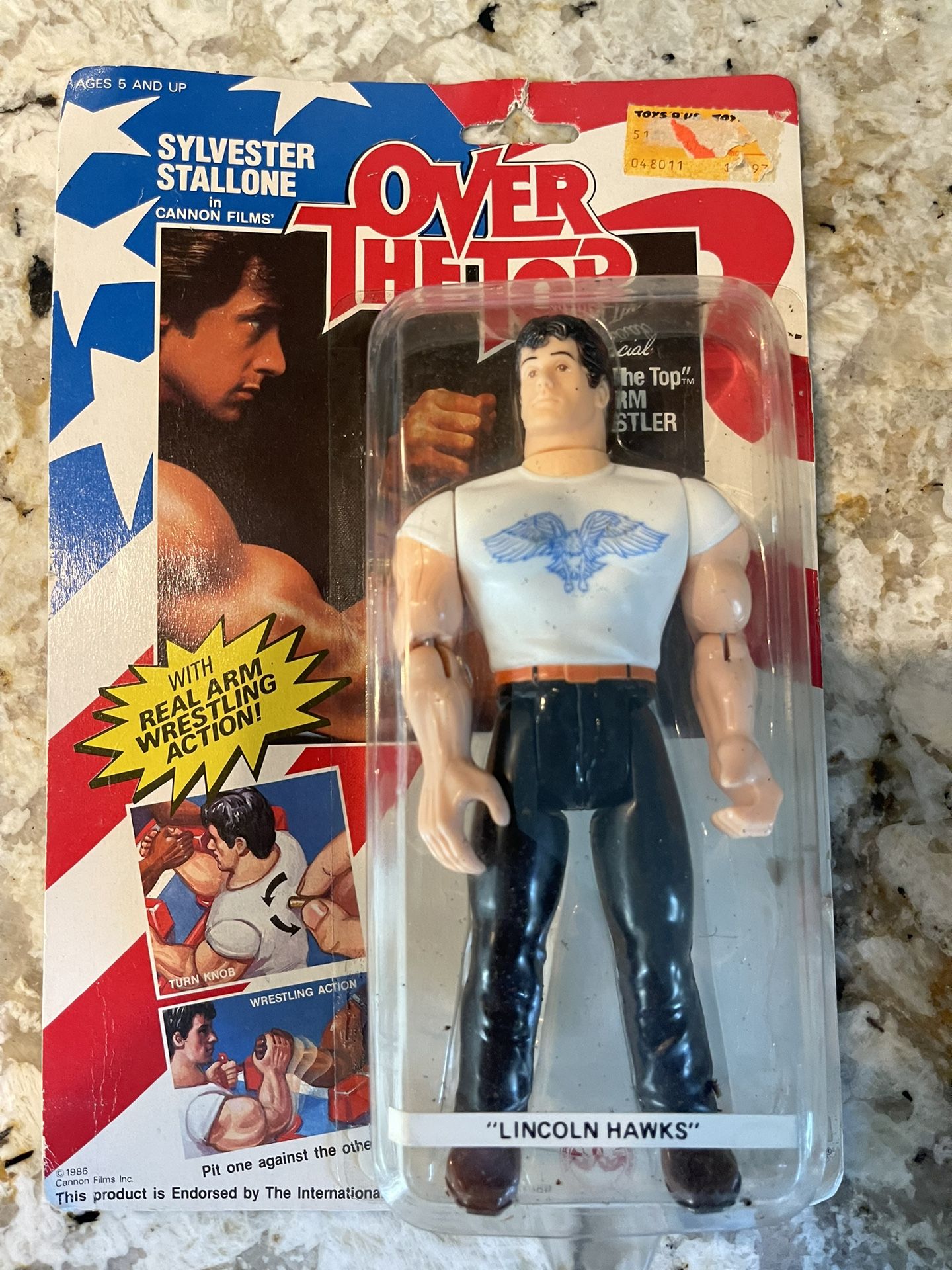 LEWCO Over the Top Sylvester Stallone Lincoln Hawk Action Figure