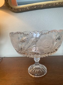 Antique Fruit bowl/Punchbowl-Heavy Chrystal