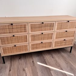 Rattan 9 drawer dress