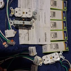Leviton 20 Amp/125volt Commercial Grade Tri Duplex Gfi And Receptacles 