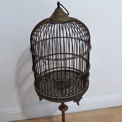 Antique Solid Bird Cage