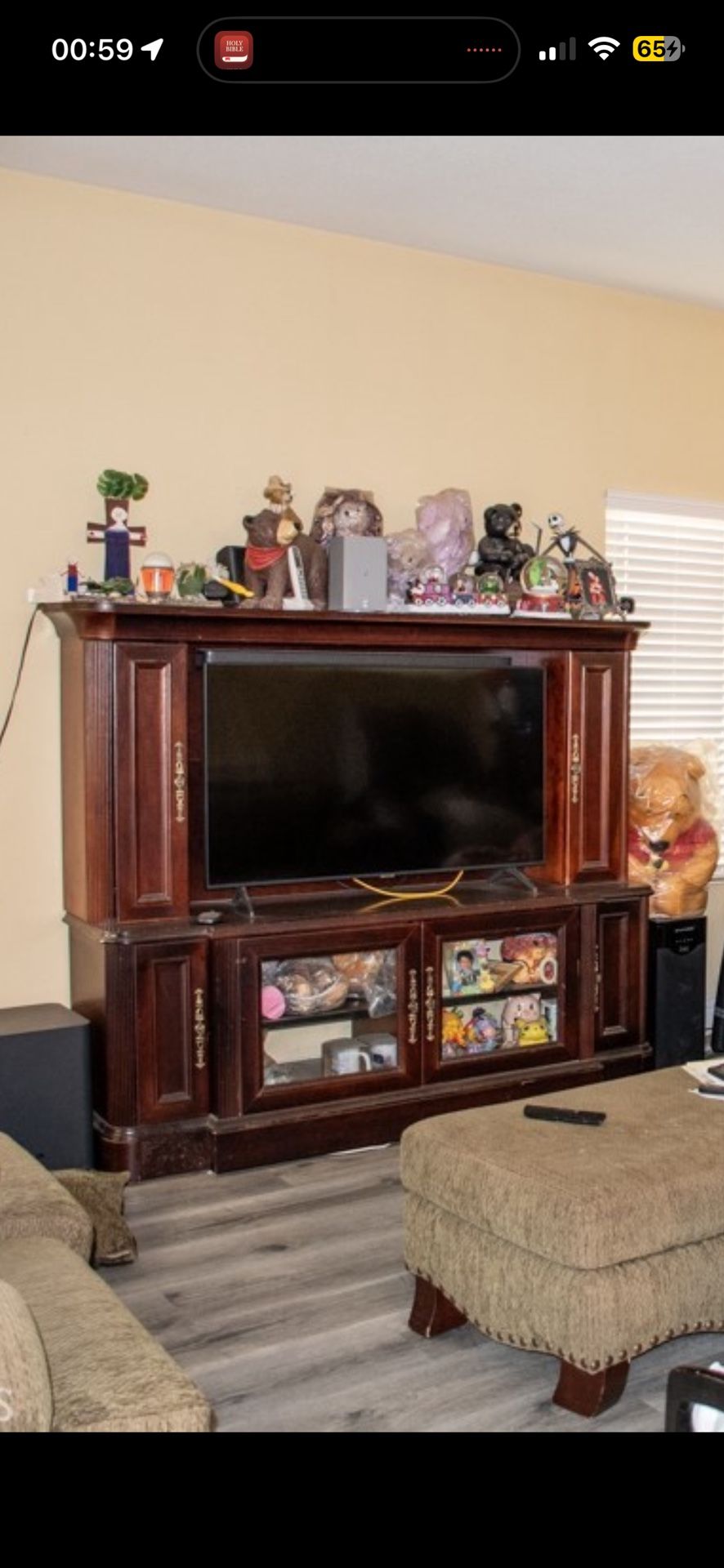 TV Cabinet Stunning Dark Cherry Color