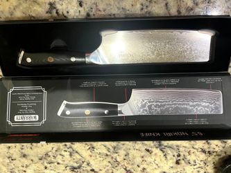 Oxford Chef Damascus Steel Elite Chefs knife. Nakiri 6.5”