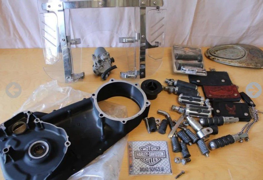 Estate Sale Lot Of Harley-Davidson Parts And Items
