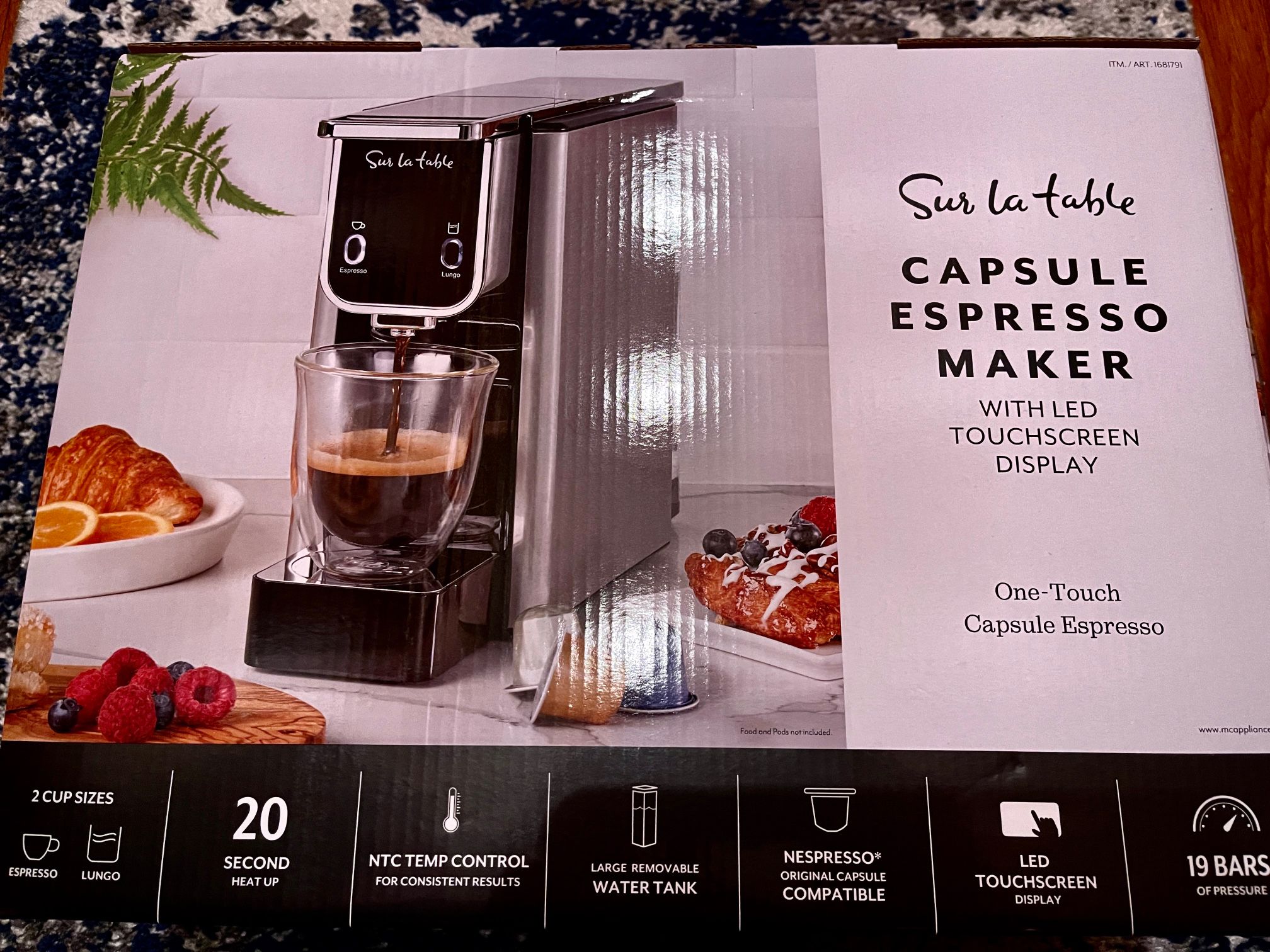 Sur La Table Coffeemaker with Touchscreen Display