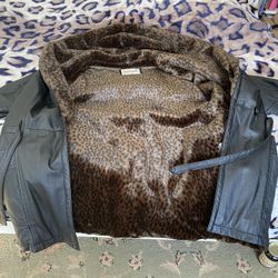 Real Leather Jacket  Black  Color 