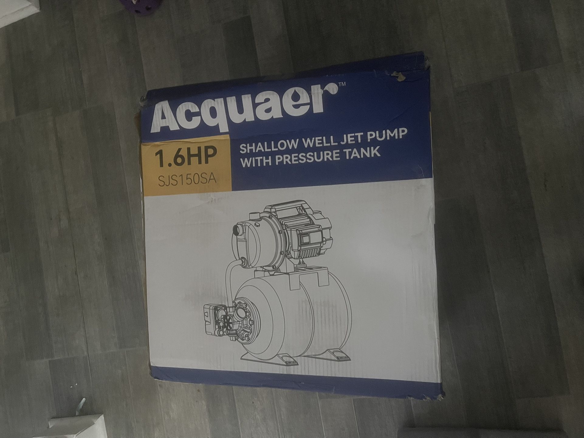 Acquaer shallow well Jet Pump With Pressure tank