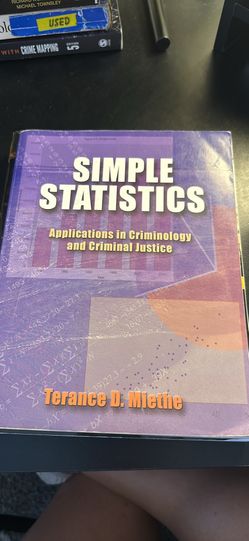 Simple statistics applications in criminology and criminal justice