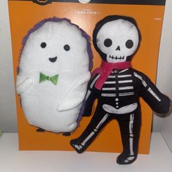 Hyde And Eek! Dog Toys Skeleton 💀 & Ghost 👻 