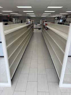 Retail Store Shelving Units White