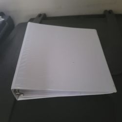 3 ring binder and paper