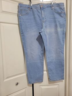 NWT Terra & Sky Women's Plus Size Core Straight Leg Jeans 24W PETITE