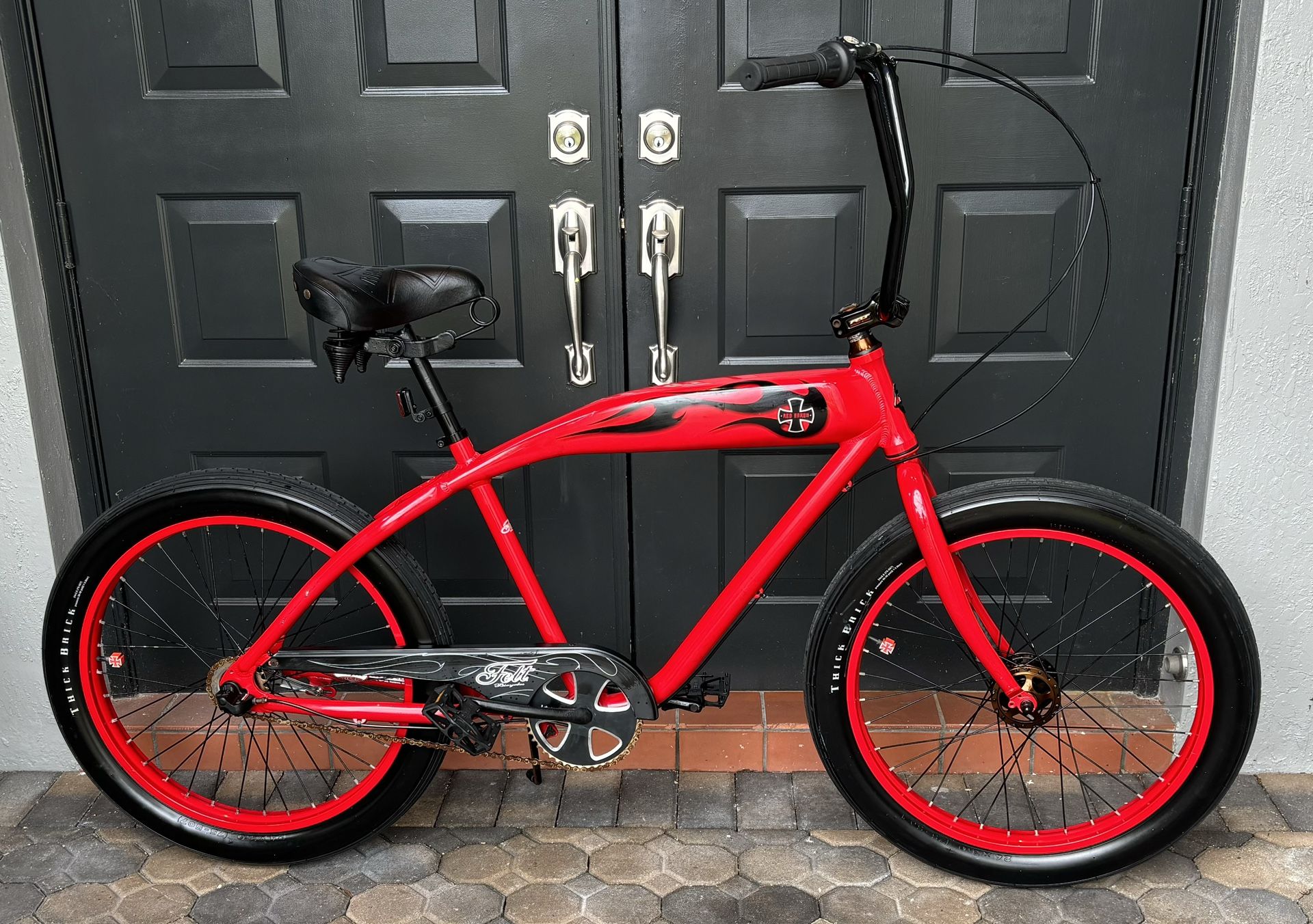 FELT Red Baron Aluminum Cruiser Bike Shimano Nexus 3 Hub With Front Drum Brake