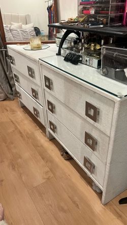 Dresser Set - white fabric