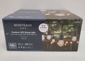 48ft Outdoor LED String Lights - MULTIPLE AVAILABLE - $20 EACH