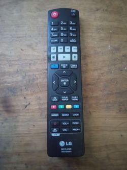 LG REMOTE CONTROL FOR BLURAY DVD PLAYER