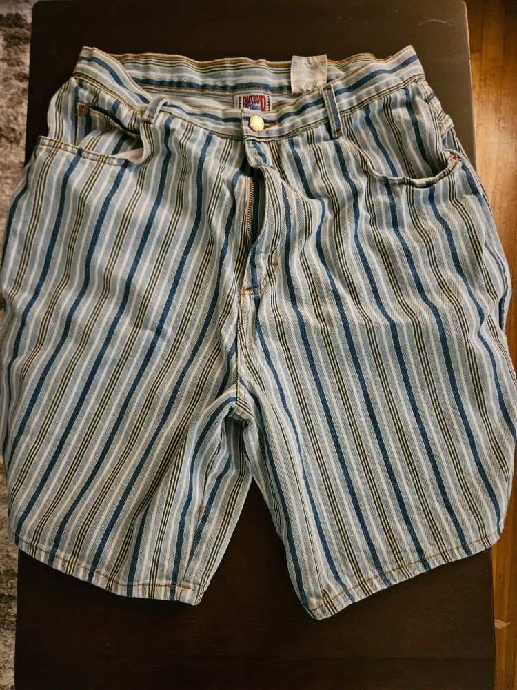 Vintage Backroad Blues Jean Shorts