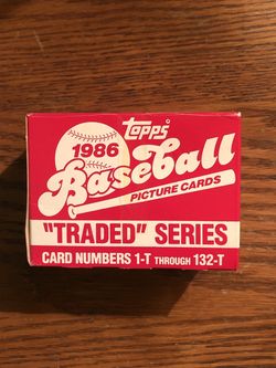 1986 tops traded factory sealed