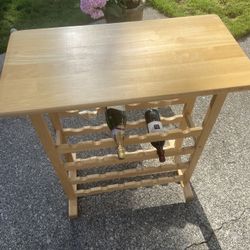 Wine Rack Display Table For Dining Living Areas