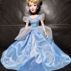 Disney Porcelain Fragile Princess Cinderella Collectible Doll