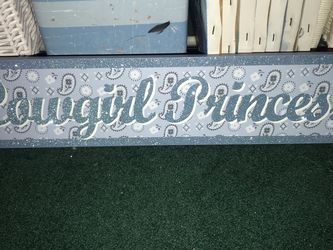 Cowgirl Princess Wooden Sign