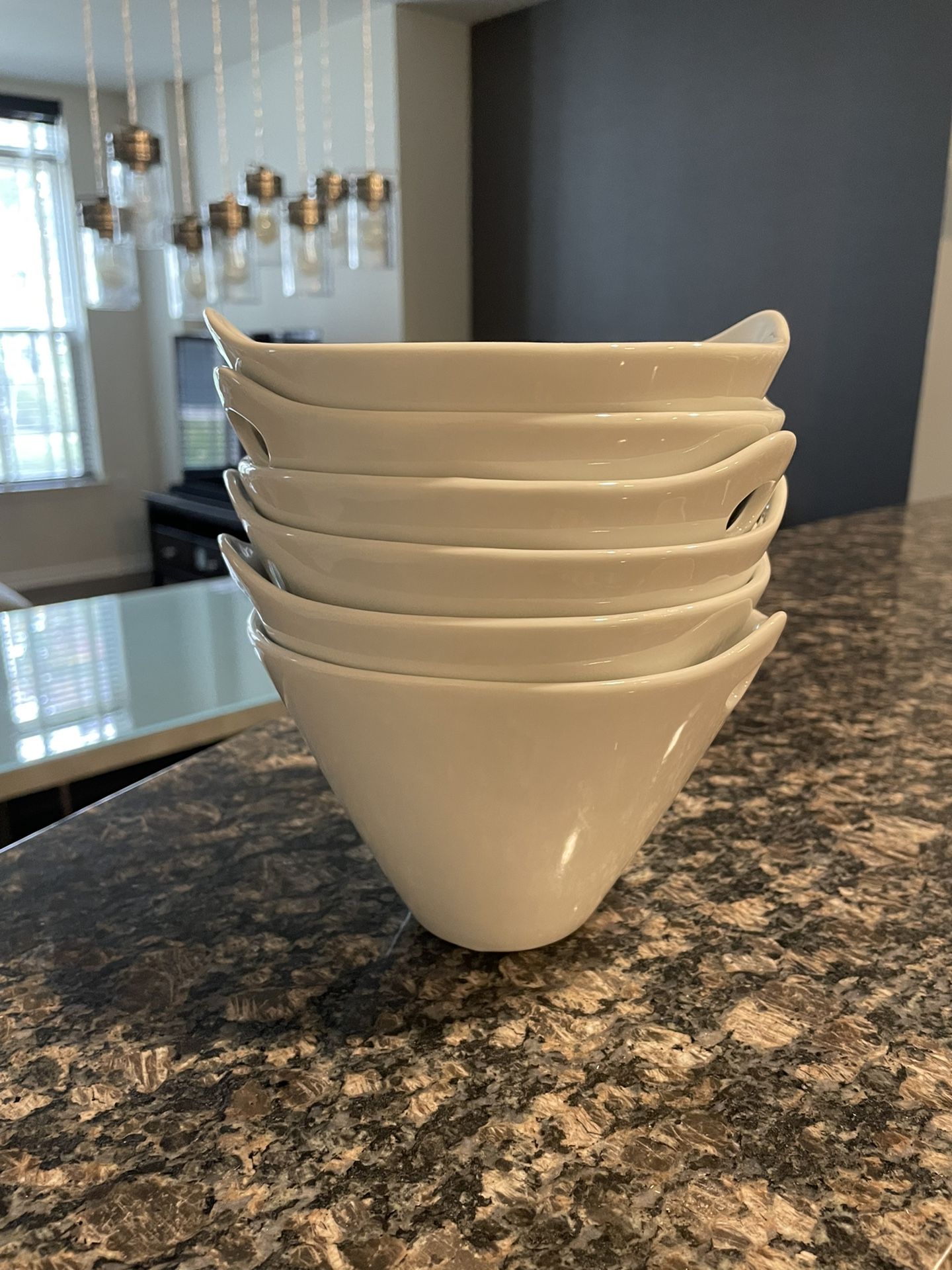 Crate and Barrel Noodle Bowls X6