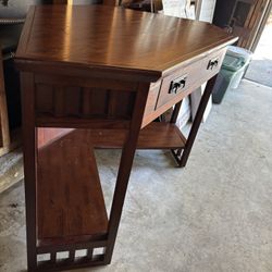 Oak Corner Desk