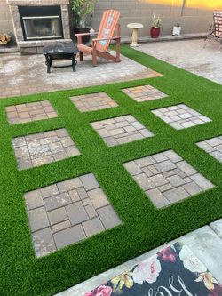 Pavers turf travertine sod