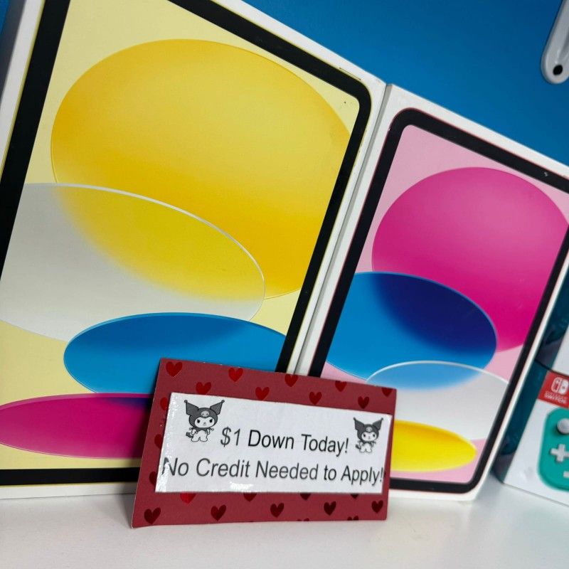 Apple IPad 10th Gen Tablet - Payments Available - Pay $5 Down To take It home
