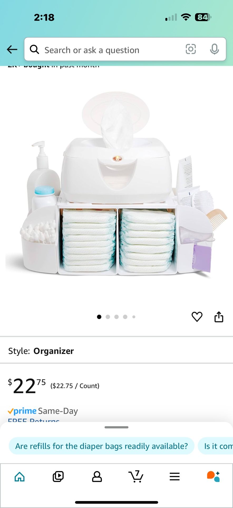 Munchkin Diaper Changing Table Organizer