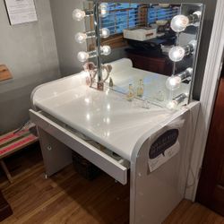Lighted Make Up Table, Custom-Made
