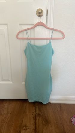 Cotton on spaghetti strap dress blue teal ccs