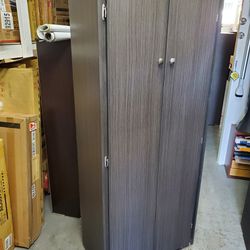 New Tall Dark Grey Kitchen Pantry Cabinet 