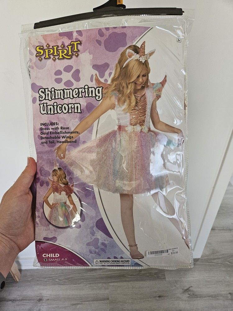 Halloween Costume/shimmering Unicorn Small 4-6