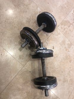 23lbs dumbbells adjustable