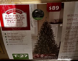 7 Foot Pre Lite Christmas Tree