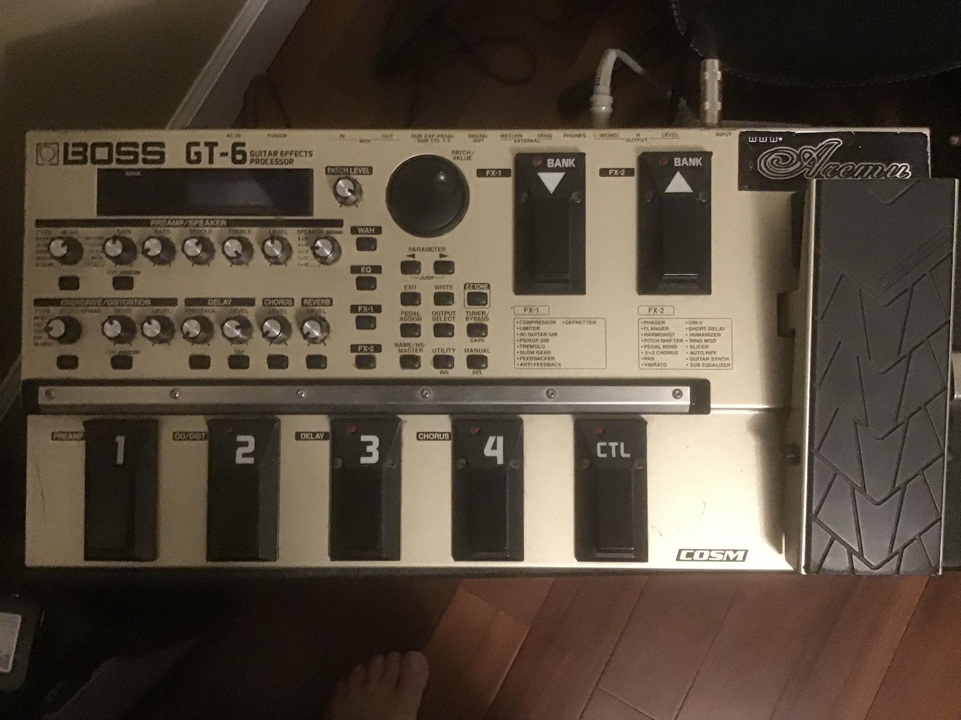 Boss GT6 Guitar Effects Pedal Board