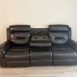 Leather couch
