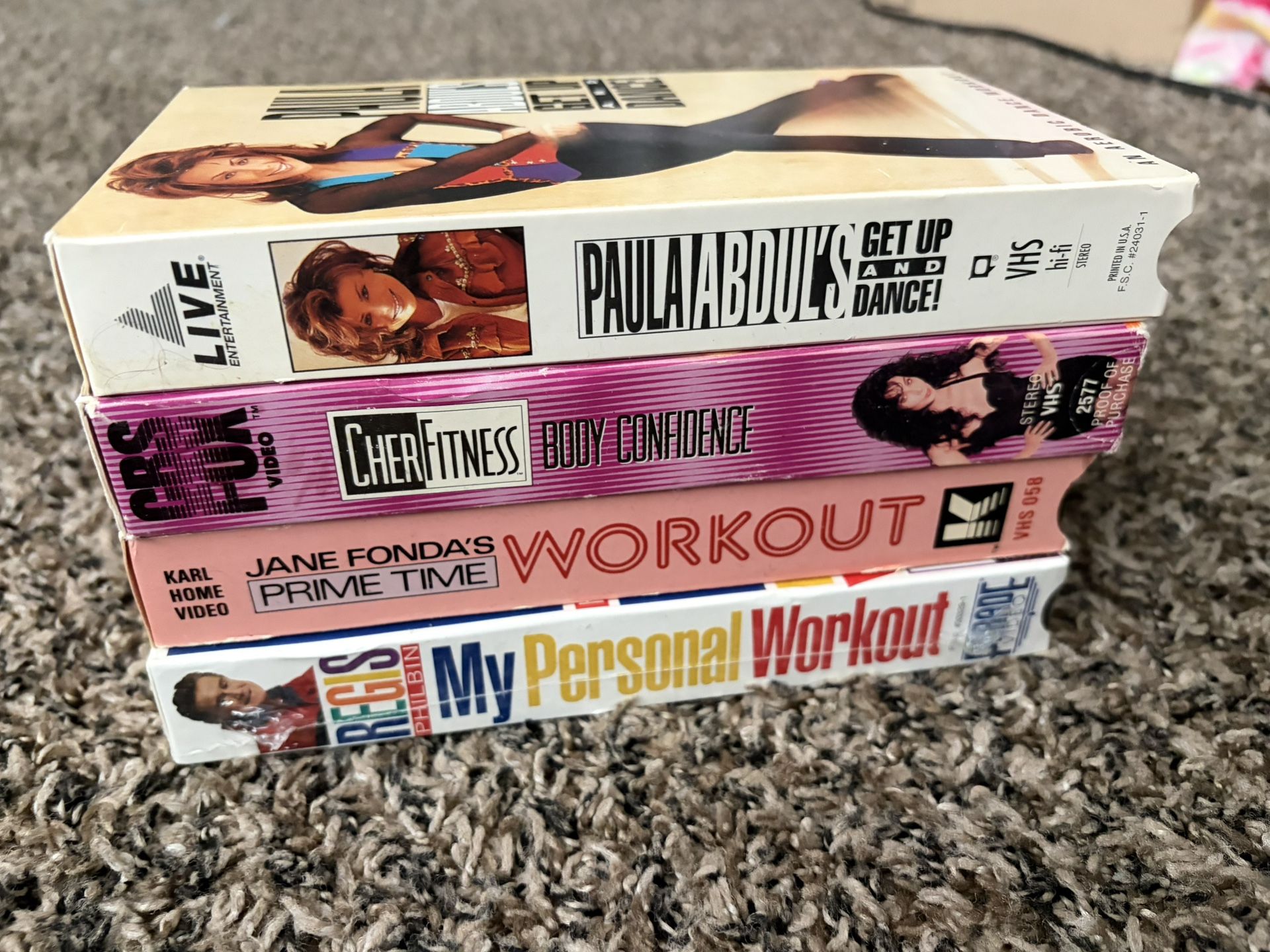 4 Workout VHS tapes