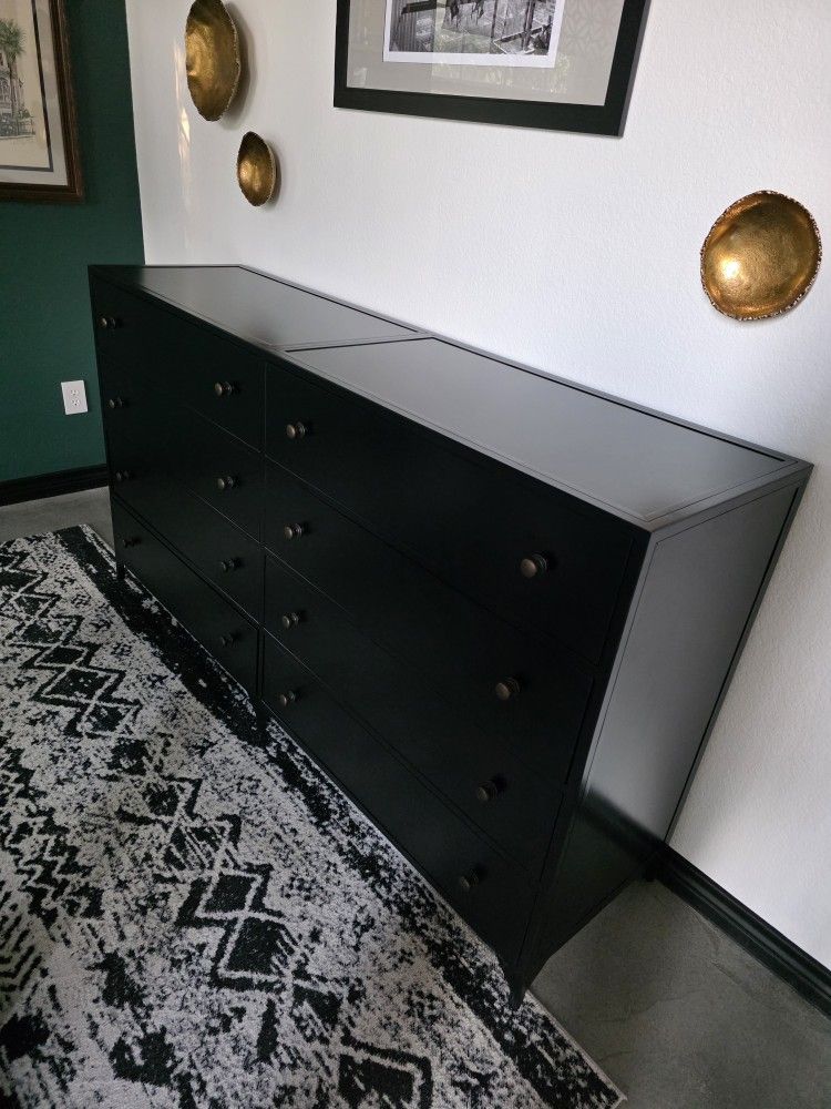 Gunmetal 8-Drawer Dresser / Buffet Table