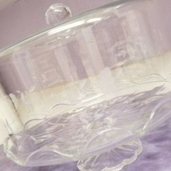 Princess House Heritage Cake Plate 2pc.