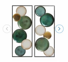 LuxenHome 17.72-in W x 24-in H Metal Trees Abstract Wall sculpture