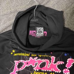Sp5der Pink hoodie