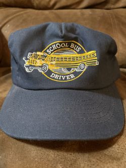 Custom Navy Blue School Bus Driver Hat