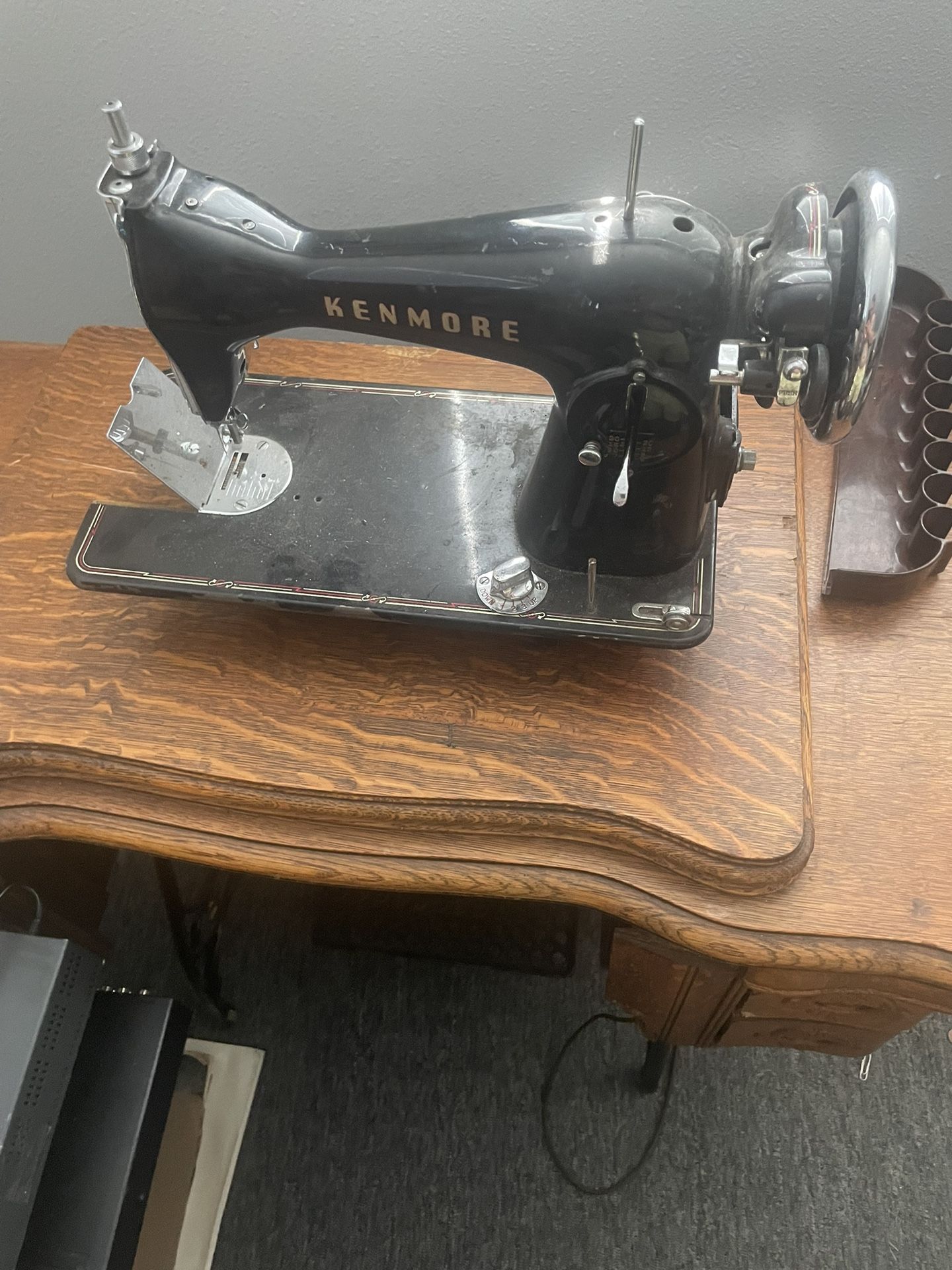 Vintage Kenmore Sewing Machine With All Attachments And Extras!