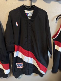 vintage champion portland trail blazers warm up jacket