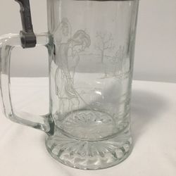 Etched Beer Stein Made In Germany