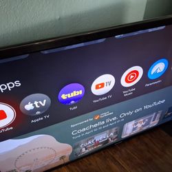 75 Inch Sharp Tv W Remote N Roku,  Can Deliver For Xtra $10